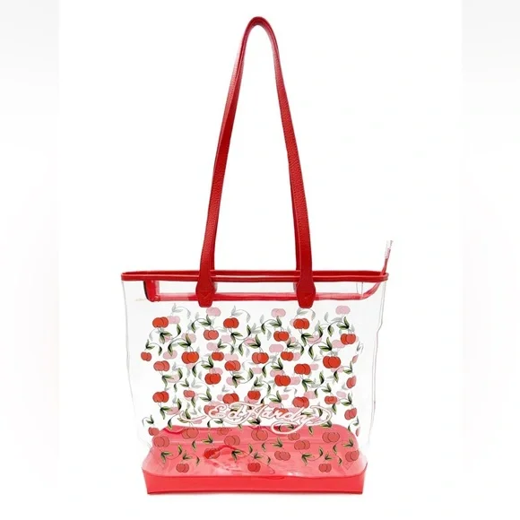 NWT Ed Hardy Red Cherries Clear
Tote Bag - Picture 1 of 4
